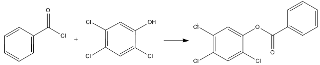 2,4,5-Trichlorophenol can react with benzoyl chloride to get benzoic acid-(2,4,5-trichloro-phenyl ester)
